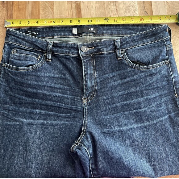 Kut From The Kloth Catherine Boyfriend Fit Jeans Medium Wash Stretch Size 14 - Picture 4 of 11